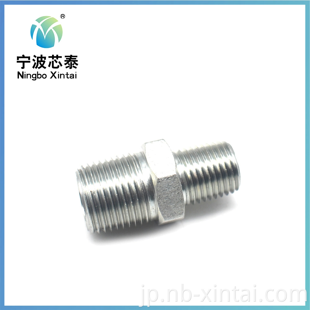 OEM ODM China Jic Stainless Steel Male NPTホースフィッティング価格Ningbo油圧フィッティングアダプターストレート